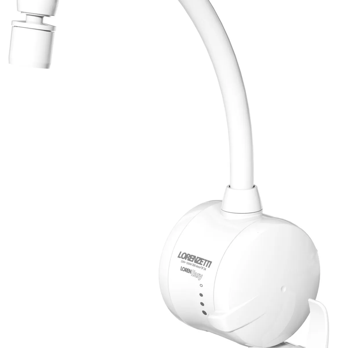 Torneira Easy Elétrica para Cozinha de Mesa 4800w 110v Branco Lorenzetti, marca Lorenzetti - Foto 2