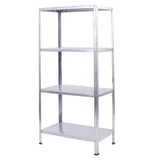 Estante Gal Hommy Aço Cinza 4 Prateleiras 140x70x30