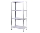 Estante de Metal com 4 Prateleiras Cinza Hommy 140x70x30cm 160kg ar Shelving