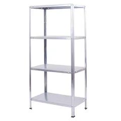 Estante de Metal com 4 Prateleiras Cinza Hommy 140x70x30cm 160kg ar Shelving