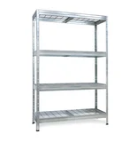Estante de Metal com 4 Prateleiras Stabil Wire 120cm Galvanizado