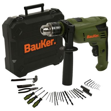 Kit Furadeira de Impacto Mandril 1/2' 220V com 50 Acessrios Bauker
