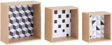 Set 3 Nichos Cubo com Desenho
