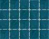 Revestimento Azul Onda Mesh Brilhante 7,5x7,5cm Caixa 1,59m² Azul