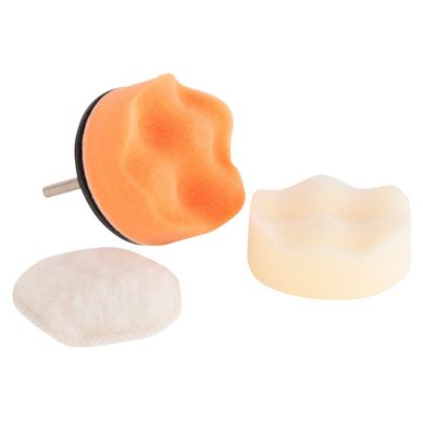 Jogo de Polimento com 4 Peas Branco e Rosa Bauker