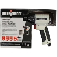 Martelo Pneumático 140Mm Preto Branco E Vermelho Ubermann