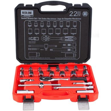 Jogo de Soquetes Mecnicos T3224511 Redline Professional 3/8