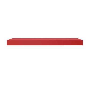 Prateleira com Suporte 25x60x4,0cm Vermelho