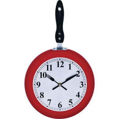 Relgio de Cozinha Sarten Vermelho Just Home Collection