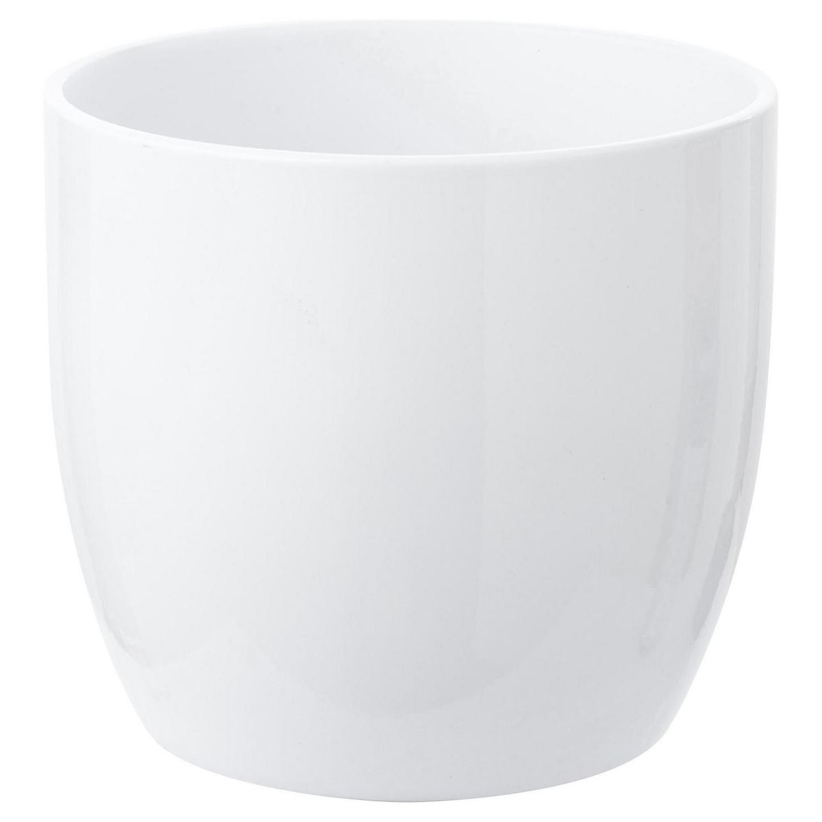 Vaso Cerâmico Basel 24cm Branco, marca Just Home Collection - Foto Principal