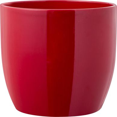 Vaso Cermico Basel 14cm Vermelho