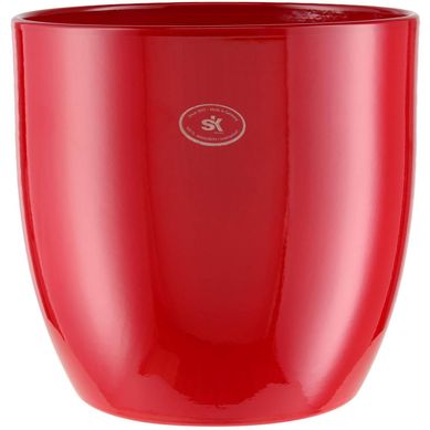 Vaso Cermico Basel 24cm Vermelho