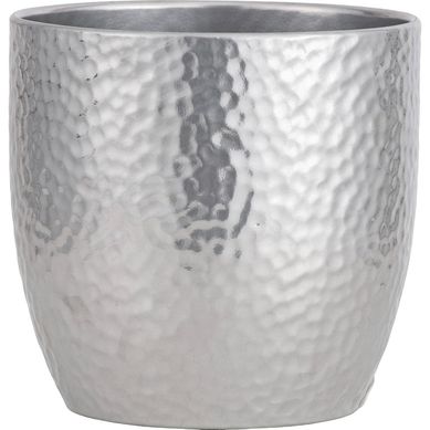 Vaso de Cermica 19cm Cinza