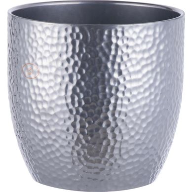 Vaso Cermico Basel 24cm Prata