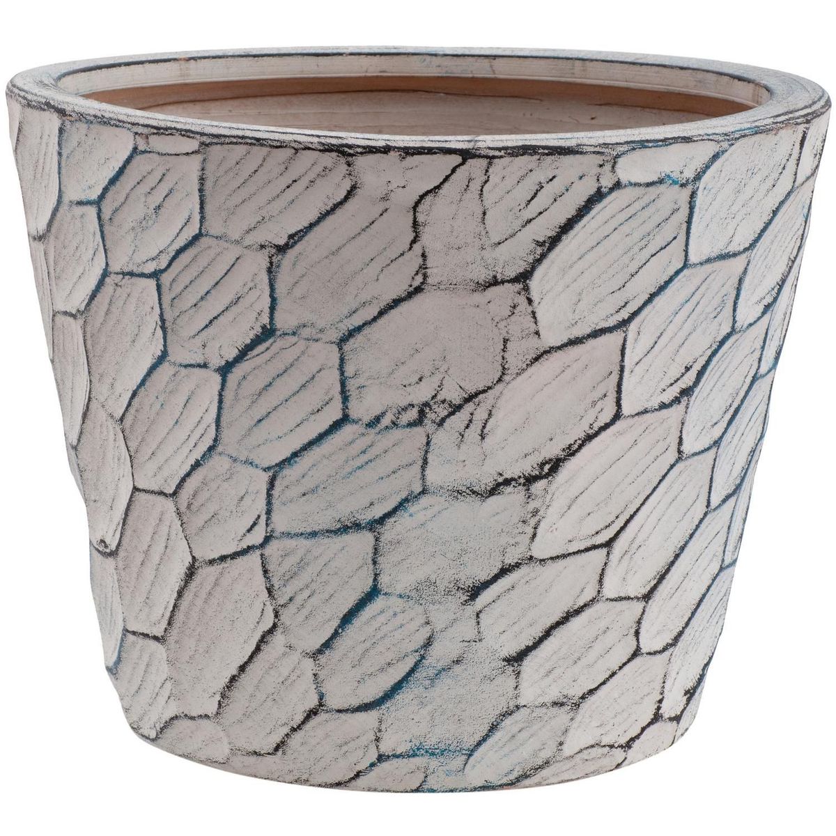 Vaso de Flores em Cerâmica 23x29cm Cinza, marca Just Home Collection - Foto Principal