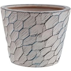 Vaso de Flores em Cerâmica 23x29cm Cinza
