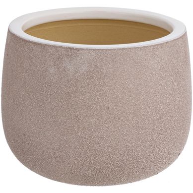 Vaso de Flores em Cermica 30x23cm Bege