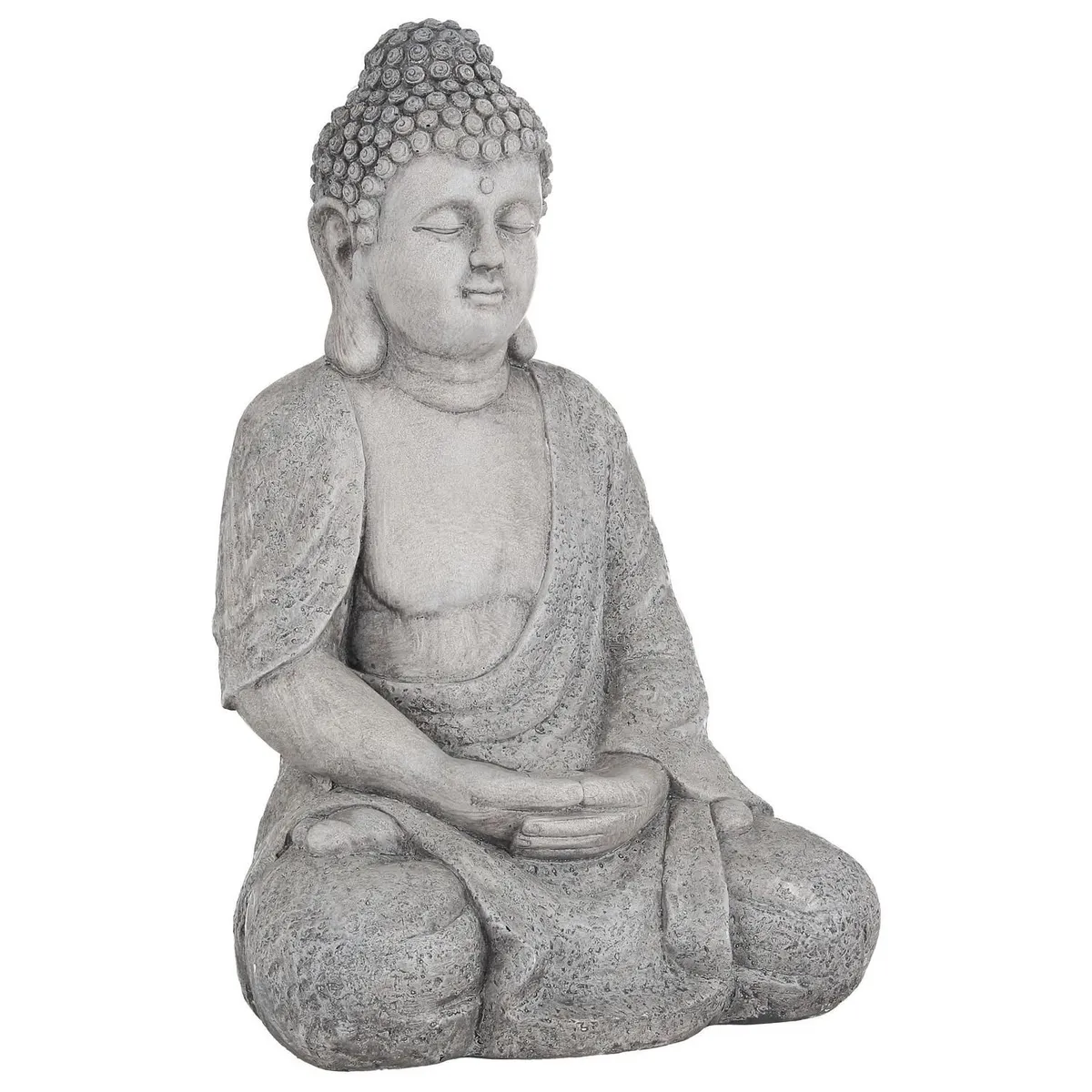 Buda Decorativo para Jardim 59cm Cinza Just Home Collection, marca Just Home Collection - Foto 2