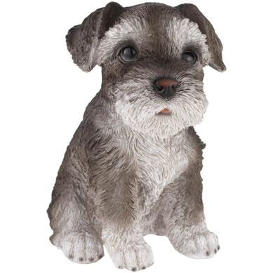 Cachorro Decorativo para Jardim 20cm Cinza
