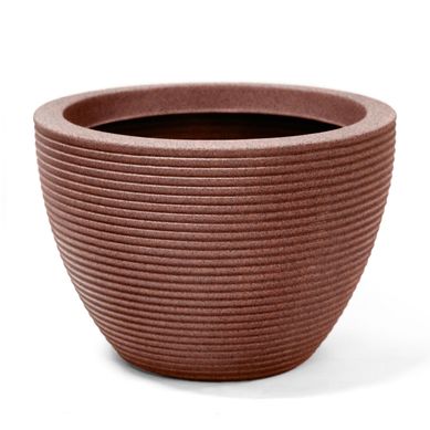 Vaso Riscatto Oval Baixo 22 Ferrugem