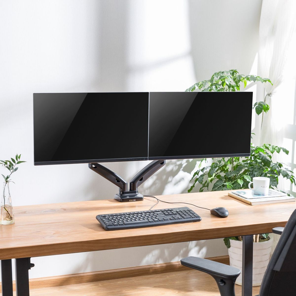 Suporte de Mesa para Lcd 2 em 1 Preto Dairu, marca Dairu - Foto 2