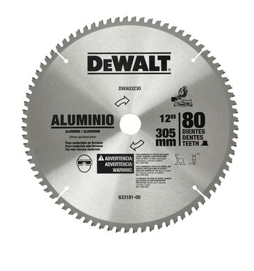 Lmina para Serra Esquadria 12 Polegadas com 80 Dentes Dewalt