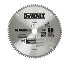 Lâmina para Serra Esquadria 12 Polegadas com 80 Dentes Dewalt