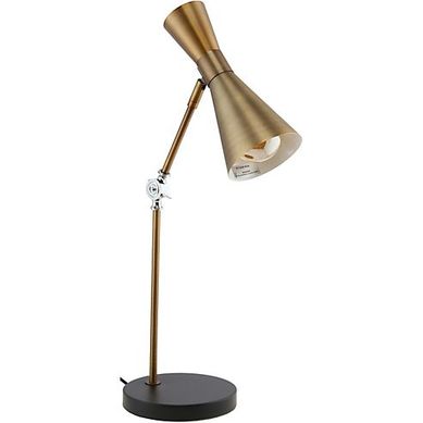 Luminria de Escritrio Trier 1 Lmpada E27 Dourado
