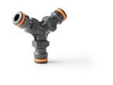 Conector Engate Rápido de Derivação 3 Vias para Mangueira Cinza