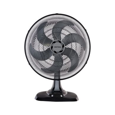 Ventilador de Mesa 50cm 3ps Turbo, Preto e Cinza, 127V