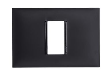 Placa Pialplus+ Preto 4X2 1 Posto