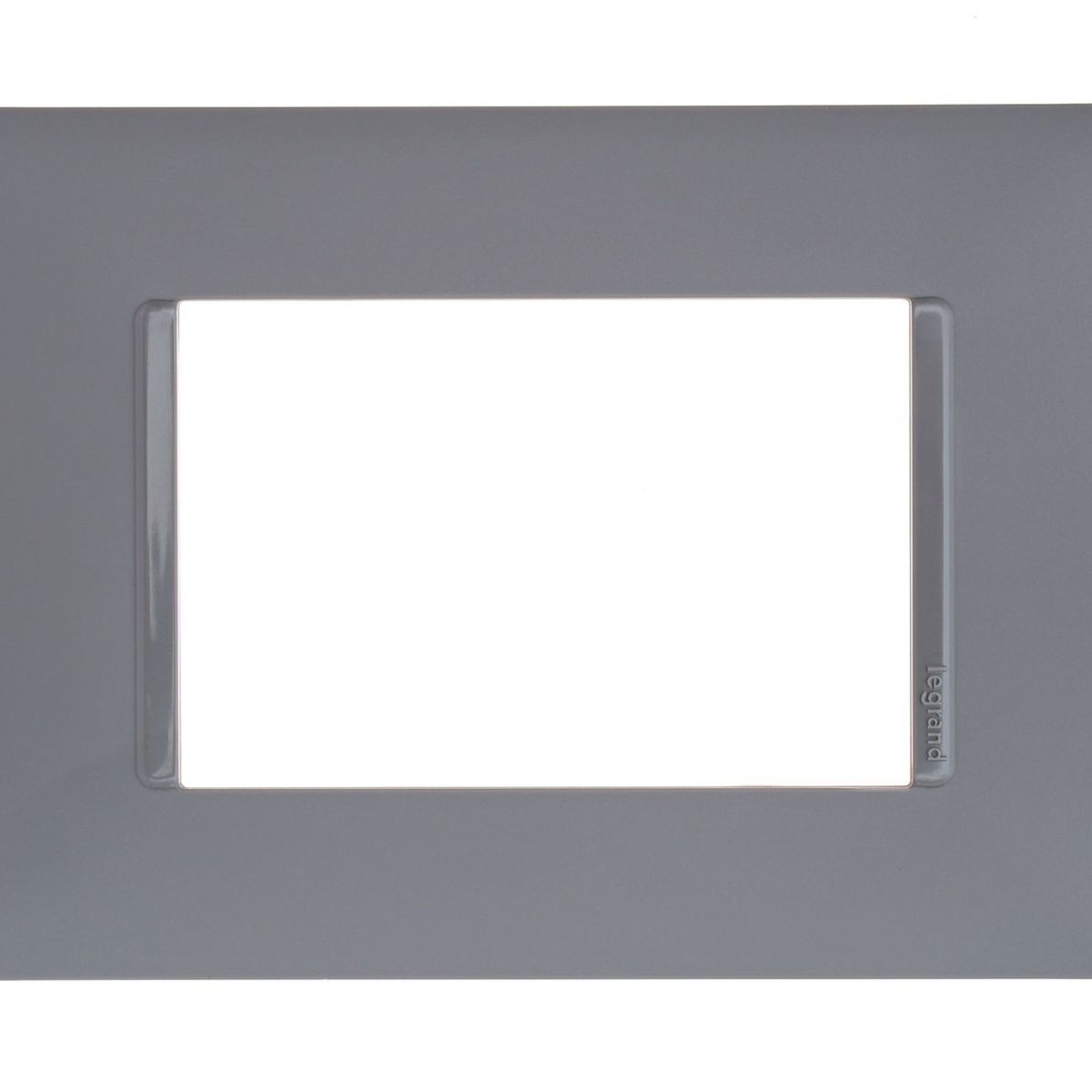 Placa Pialplus+ Cinza 4X2 3 Postos, marca Legrand - Foto Principal