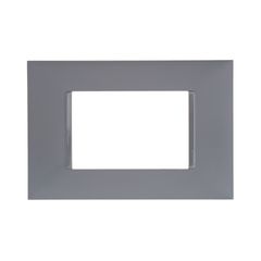 Placa Pialplus+ Cinza 4X2 3 Postos