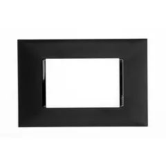 Placa Pialplus+ Preto 4X2 3 Postos