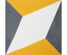 Ladrilho Hidráulico Prisma 20x20cm Decorado