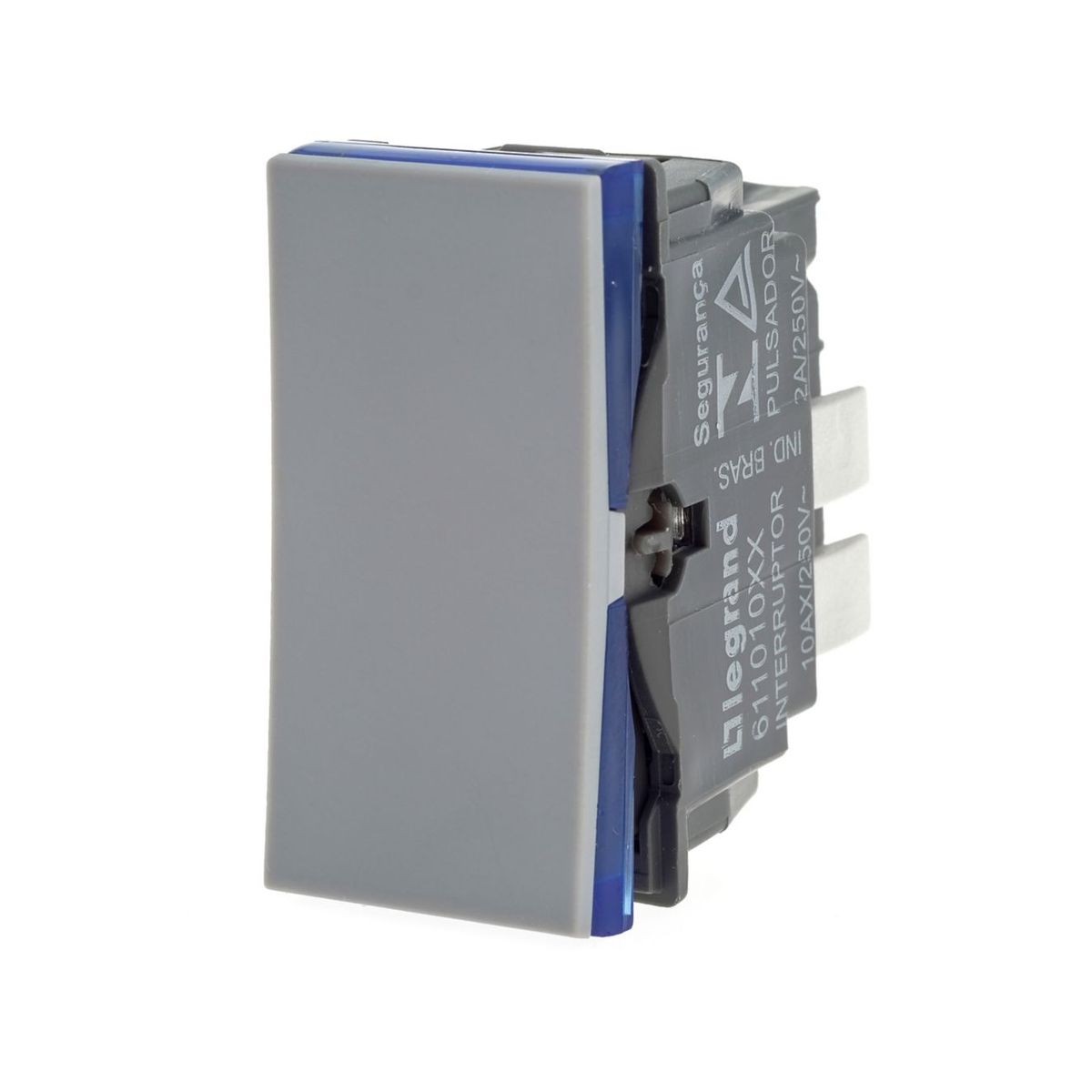 Módulo Pulsador 10A Pialplus+ Cinza Bivolt, marca Legrand - Foto 2