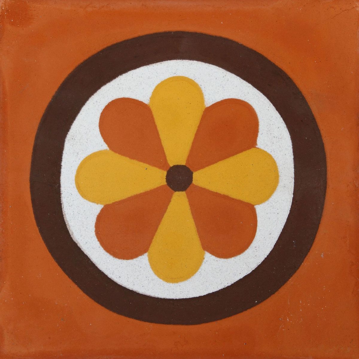 Ladrilho Hidráulico Begônia 20x20cm Decorado, marca Cimartex - Foto Principal