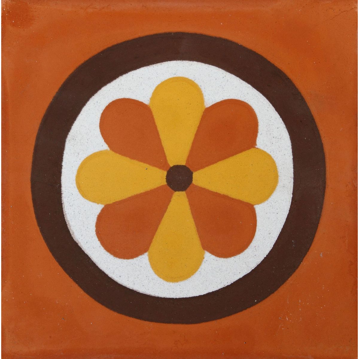 Ladrilho Hidráulico Begônia 20x20cm Decorado, marca Cimartex - Foto Principal
