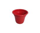 Vaso para Plantas em Alumínio Vermelho Pp 6,5x7cm