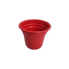 Vaso para Plantas em Alumínio Vermelho Pp 6,5x7cm