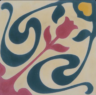 Ladrilho Hidrulico Tulipa 20x20cm Decorado