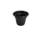 Vaso para Plantas em Alumínio Preto Pp 6,5x7cm
