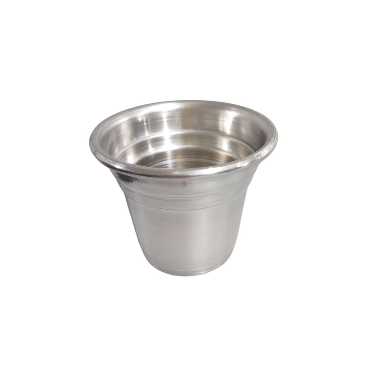 Vaso de Alumínio PP 6,5x7cm Polido Natural, marca Alumínios Vulcão - Foto Principal