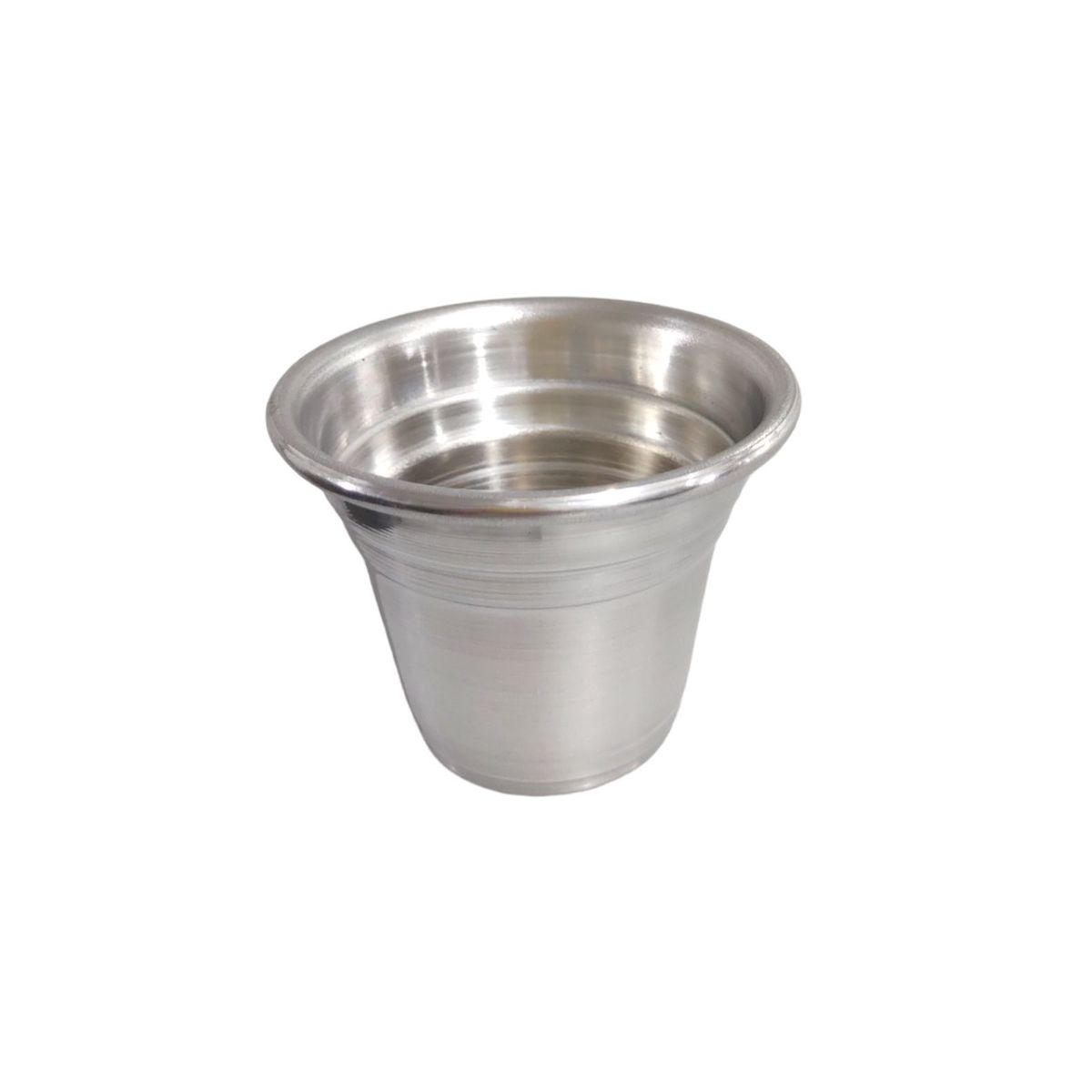 Vaso de Alumínio PP 6,5x7cm Polido Natural, marca Alumínios Vulcão - Foto Principal