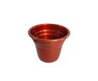 Vaso para Plantas em Alumínio Cobre Verniz Pp 6,5x7cm