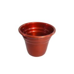 Vaso para Plantas em Alumínio Cobre Verniz Pp 6,5x7cm