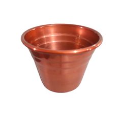 Vaso para Plantas em Alumínio Cobre Verniz p 11x9cm