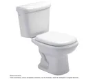 Kit Completo Vaso Sanitário com Caixa Acoplada e Assento Sabatini Branco