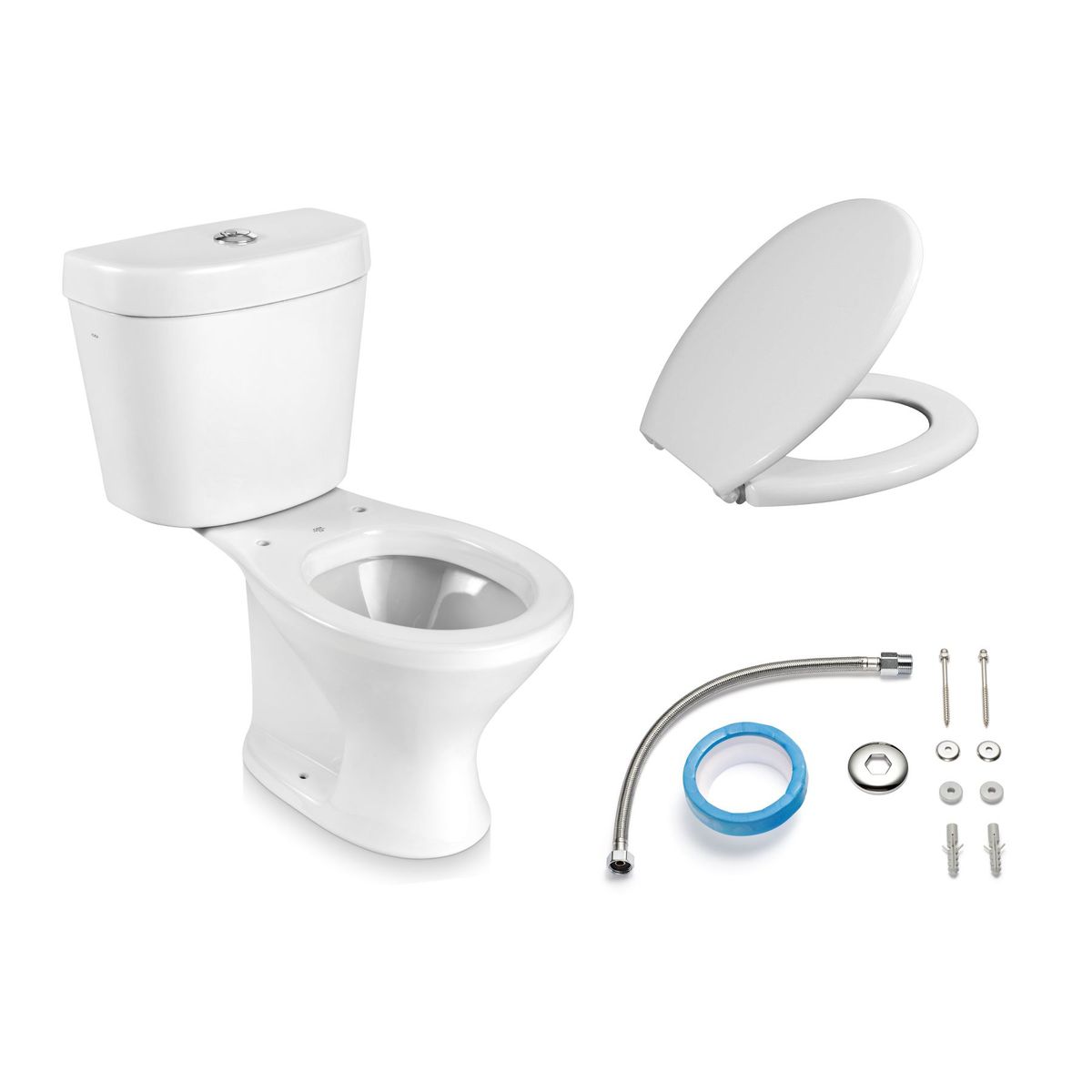 Kit Completo Infantil Bacia com Caixa Acoplada Assento Fixação Icasa, marca Icasa - Foto 2
