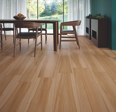 Porcelanato Esmaltado Peroba 26x106cm Caixa 2,00m Retificado Bege